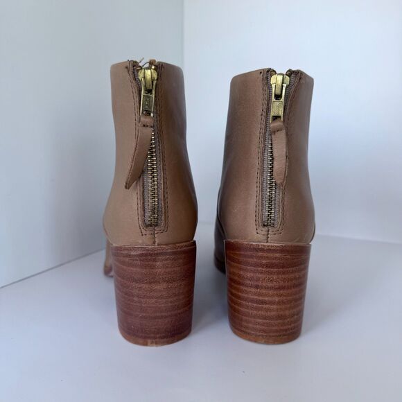 NWOB Nisolo Women's Dari Heeled Ankle Bootie in Almond Tan Leather Size 8.5 - Picture 10 of 15